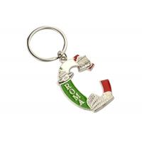 China Souvenir Letter Shape Cute Metal Keychain Customized Color Keyring on sale