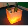 China Attractive unique led illuminated flash cooler double layer with 6 draining holes wholesale