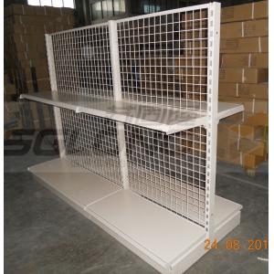 China Light Duty Convenience Store Wire Mesh Shelves Tegometal Gondola Double Sided supplier