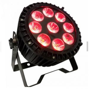 DMX512 RGBWA 9pcs * 12w Outdoor LED Par Wash High Brightness