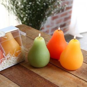 Brushed Pear Non Toxic Scented Candles Gift Sets Handmade Customized Fragrance