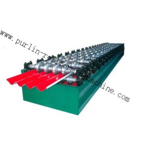 China Rolo hidráulico do tampão do PLC Ridge que forma a máquina, linha galvanizada automática do formulário do rolamento do metal supplier