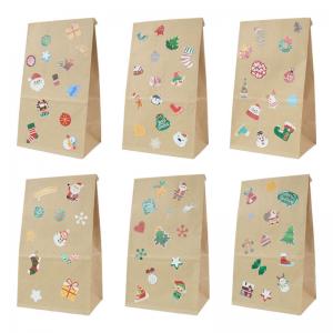 DIY Sticker 70g Kraft Paper Food Packaging Paper Bag For Bread 11g/Pcs