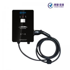 Wall Mounted AC EV Charger 32A Type 2 Portable Evse With LCD Display