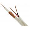 China Bare Copper RG59 CCTV Coaxial Cable with 2 × 0.75 mm2 , CCA Power Siamese Cable wholesale