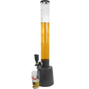 Plastic 3L Beverage Tower Coffee Bar Equipment Black Beer Tower