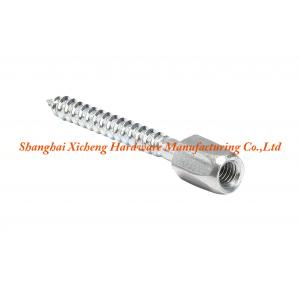 Bright Nickel Plated Double Thread Screw M6*50 Size With Low Carbon Steel