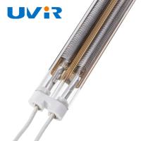 China 3250W Medium Wave Infrared Lamp , Gold coating Ir Heating Lamp on sale