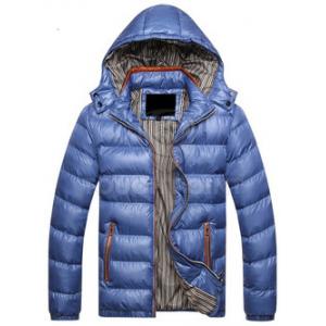 China Casual Style Mens Down Parka Jacket , Mens Shiny Puffer Coat Good Thermal Protection supplier