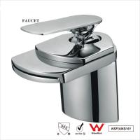 China Deck mount waterfall bathroom sink faucet Single Handle 360 Swivel on sale
