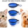 Custom Round Shape Collapsible Feeder Travel Cat Dog Water Food Pet Bowl