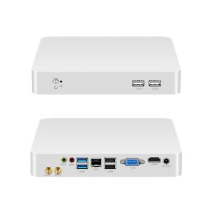 China Intel Mini PC avec processeur de la série Core DDR3 RAM et châssis en aluminium blanc supplier