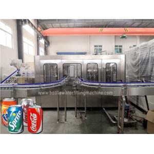 China Stainless Steel 330ml Automatic Soda Carbonated Drink Filling Machine supplier