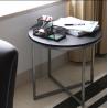 China Small End Round Metal Coffee Table With Metal Legs For Showroom 450 * 480mm wholesale