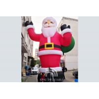 China Giant 33 Ft / 10M Inflatable Santa Outdoor Inflatable Christmas Decoration Blow Up Santa Claus on sale