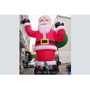 Giant 33 Ft / 10M Inflatable Santa Outdoor Inflatable Christmas Decoration Blow Up Santa Claus