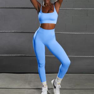 China Quality 11 Colors Seamless Gym Clothing Outfits Women Fitness Yoga Set supplier