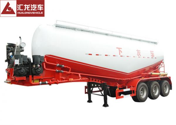 Strong Practicability Dry Bulk Trailer 60 Tons Capacity Electrical Motor Equiped