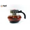 China Nonslip Base Heat Resistant Glass Teapot With 304 Stainless Steel Infuser wholesale