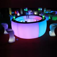 China CE /ROHS certificate color changing plastic illuminated portable led round bar on sale
