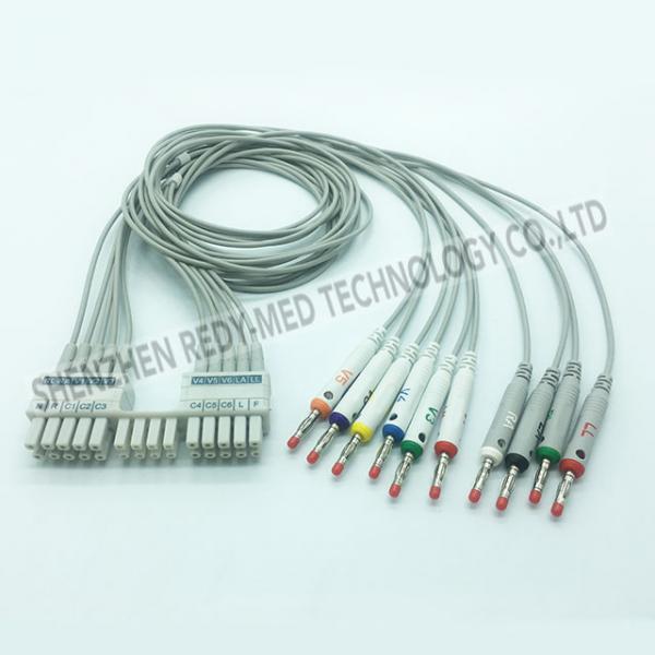 Banana Plug TPU 10 Leads 0.47lb Holter ECG Cable