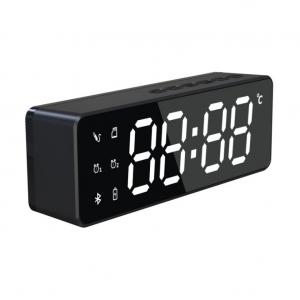 Wireless Speaker Bluetooth LED Mirror Alarm Clock