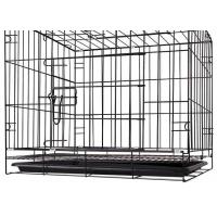China Manufacturer Wholesale removable Black Metal Pet Dog Crate Durable Outdoor Large Folding Dog Cage for sale on sale