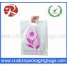 60 Microns LDPE / HDPE Die Cut Handle Plastic Bags Moistureproof With Printing