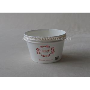 China 4 oz Custom Printed Disposable Paper Ice Cream Cup Biodegradable Safety supplier