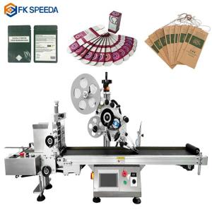 China 1010mm Small Desktop Auto High Speed Card Paper Labels Plastic Bags Paging Flat Labeling Machine supplier