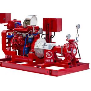 China 500 GPM End Suction Fire Pump , High Strength Diesel Fire Water Pump 116 PSI supplier