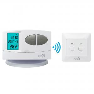 China 2 Heat 2 Cool 7 Day Programmable Thermostat  / Water Heating RF Room Thermostat supplier