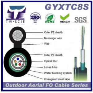 GYXTC8S Self Supporting 24 Core Outdoor Fiber Optic Cable
