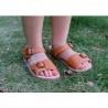 White Brown Flexible Leather Stylish Kids Shoes