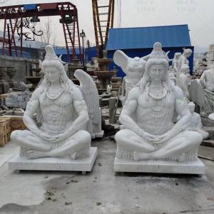Marble Lord Shiva Statues Sculpture Life Size Hindu God Statue Indian Religious Outdoor Handcarved Large