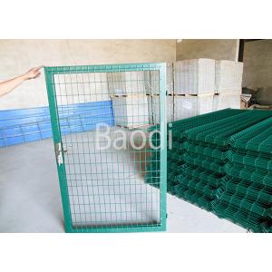 China Green PVC Welded Wire Mesh Fence With Gates Easily Installation 0.4 - 2.5m Height supplier