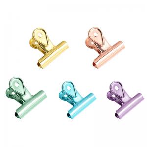 China Multi-color Office and School Stationery Promotion Metal Binder Clip with Custom Clip supplier