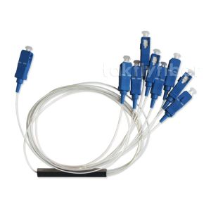China GPON 1X2 WDM SC UPC SMの低損失の鋼鉄管SCのコネクターFBT PLCのディバイダー supplier