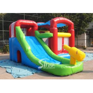 China Kids inflatable combo water bounce house with pool N water gun made of best pvc tarpaulin supplier