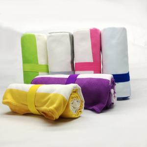 China A toalha da camurça de Microfiber da sublimação do verão do OEM listrou as toalhas 80X160 da associação supplier