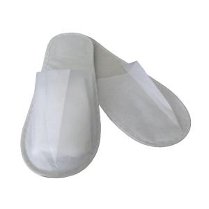 China White 4mm Non Woven Disposable Hotel Slippers supplier