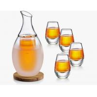 China 8.5 Ounce Custom Wine Glasses Sake Carafe Cups With 4 Saki Cup Set on sale