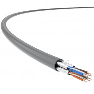 U/FTP CAT 6 Network Cable 23AWG Bare Copper PVC Jacket