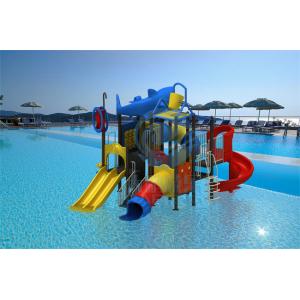 China Custom Playground Water Slide Pool LLDPE Metal Water Slide Fade Resistant supplier