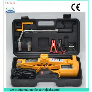 automatic emergency tools2 tons electric scissor  lifting car single jack with wheel nut wrench