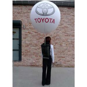 China Nightlight Wlaking Backpack Balloon Advertising Inflatables For Live Events , Party supplier