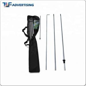 Top Quality Fiberglass Teardrop Flexible Telescopic Feather Beach Flag Pole