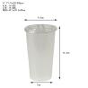 China Custom Split Double Milk Tea Cup Take Away Plastic Cup with Lid wholesale