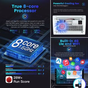 China 7/9/10.1 inches Touch Screen Car Radio with 8 * CortexTM A55 1.6GHZ CPU and 4G Built-in wholesale