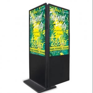 China Double Sided Indoor Digital Signage Floor Standing Lcd Advertising Display Kiosk supplier
